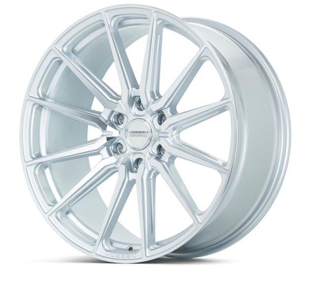 Vossen HF6-1 22-inch silver polished forged wheel with deep face, 6x135 bolt pattern, ET20 offset, 87.1 bore for vehicles