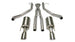 Polished stainless steel Corsa Sport Catback exhaust system with dual tips for 2005-2006 Pontiac GTO 6.0L V8, featuring XPipe design.