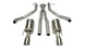 Polished stainless steel Corsa Sport Catback exhaust system with dual tips for 2005-2006 Pontiac GTO 6.0L V8, featuring XPipe design.
