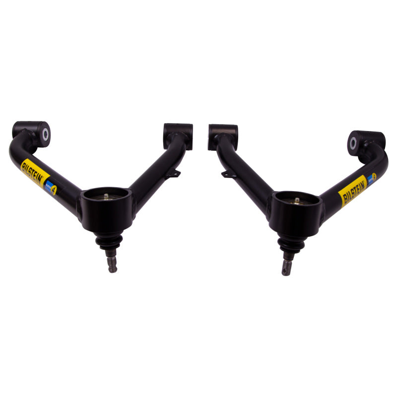 Bilstein front upper control arm kit for 2007-2016 Chevy Silverado and GMC Sierra 1500 trucks, includes two control arms.