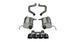 Black Corsa Performance axle back exhaust with quad 4.5-inch tips for Chevy Corvette Z06 2017-2019, showcasing the sleek design.