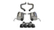 Black Corsa Performance axle back exhaust with quad 4.5-inch tips for Chevy Corvette Z06 2017-2019, showcasing the sleek design.