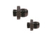 Aeromotive AN-8 to AN-10 flare union fitting for automotive fuel and oil lines, made of durable metal for secure connections.
