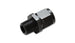 Vibrant 8AN to 1/2 inch NPT female swivel straight adapter fitting for hydraulic and fuel line connections.