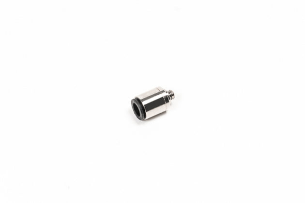 Radium Engineering 1/4-inch push-to-connect vacuum port adapter fitting for quick and secure vacuum system connections.