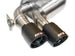Borla catback exhaust system with dual mode valves for 2017-2018 Chevrolet Camaro ZL1 6.2L V8, black anodized carbon fiber finish.