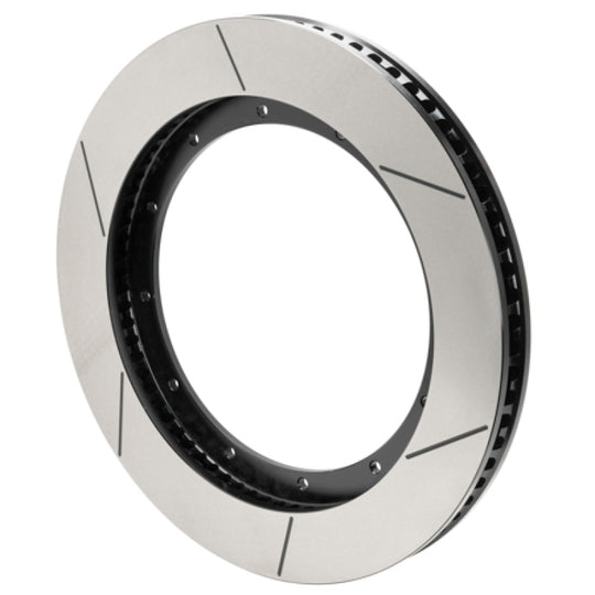 Wilwood 12x10.25 inch Stagg Vane GT slotted performance brake rotor, 2-piece design for enhanced braking performance.