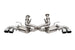 CORSA Performance Corsa 20-25 Corvette C8 catback exhaust system with 4.5-inch quad tips and valved design, fits factory performance deletes
