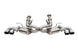 CORSA Performance Corsa 20-25 Corvette C8 catback exhaust system with 4.5-inch quad tips and valved design, fits factory performance deletes