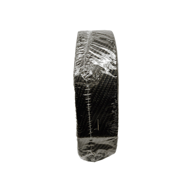 Black titanium DEI exhaust wrap 2-inch by 100-foot roll, used for heat insulation on automotive exhaust systems.