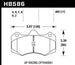 Hawk AP Racing CP7040 HP Plus Street brake pads for performance vehicles, shown with black brake pad material and metal backing