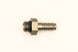 DeatschWerks 6AN ORB male to 3/8-inch male triple barb fitting with O-ring for fuel or oil line connections.