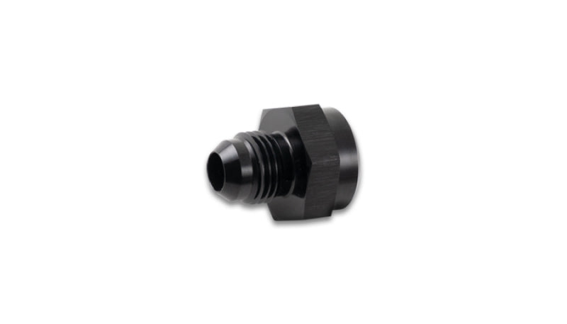Vibrant male to female inverted flare adapter in AN -6 fitting with 5/8 inch -18 size, made of durable metal.