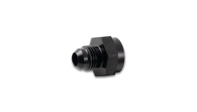 Vibrant male to female inverted flare adapter in AN -6 fitting with 5/8 inch -18 size, made of durable metal.