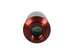 Aeromotive in-line fuel filter with AN-10 fitting and red anodized finish, featuring a 10-micron microglass element for clean fuel.