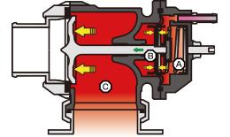 HKS Racing SQV universal blow off valve with metallic body and hoses, designed for turbocharged vehicles.