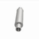 MagnaFlow Mag SS muffler with 14x4x4 inch dimensions and dual 2.25-inch inlet and outlet, stainless steel construction, visible in the image.