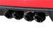 Corvette C6 2009-2013 Corsa Xtreme axle-back exhaust with dual black 3.5-inch tips on a 6.2L V8 engine.