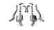 Corvette Corsa Performance catback exhaust for 2011-2013 Chevrolet Camaro SS 6.2L V8, featuring factory bezel connections.