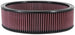 K&N Engineering 14-inch round drop-in air filter with 12-inch inner diameter and 4-inch height, designed for improved airflow.