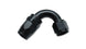 Vibrant -4AN 120-degree elbow hose end fitting for automotive and industrial fluid connections, made of durable metal.