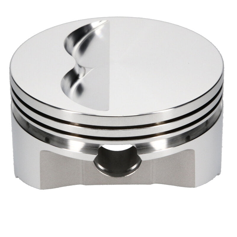 JE Pistons forged piston set for Chevrolet Small Block engine, featuring 4.030-inch bore and 1.425-inch compression height.