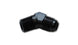 Vibrant 10AN to 1/2 inch NPT 45-degree elbow fitting showing metal construction and threaded ends for hydraulic or fuel systems.