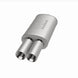 MagnaFlow muffler with tip, stainless steel, 14x5x8 inches, 2.25/3 inlet outlet, automotive exhaust component