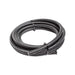 Black Snow Performance Snow 8AN braided stainless PTFE hose for injection pump systems, 15ft length with durable construction.
