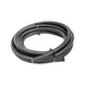 Black Snow Performance Snow 8AN braided stainless PTFE hose for injection pump systems, 15ft length with durable construction.