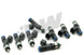 DeatschWerks LS2 / 5.7L & 6.1L HEMI 95lb fuel injector set for V8 engines, showing eight high-performance injectors.