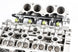 Radium Engineering Toyota 3S-GE/3S-GTE Gen 3-5 fuel rail showing metal construction, mounting points, and inlet connections.