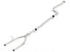 Borla 2016 Chevy Camaro 2.0L Turbo mid-pipe connecting pipes, 3-inch to 2.25-inch diameter exhaust pipe.