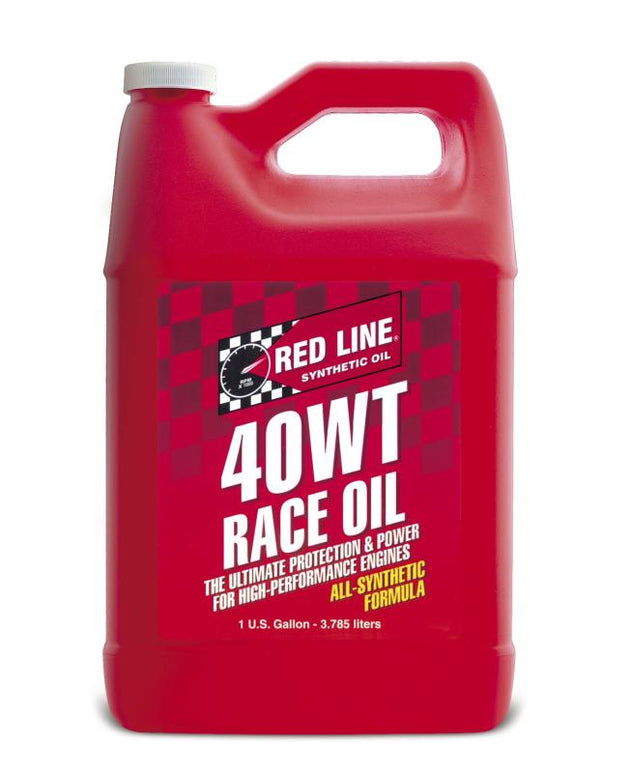 Red Line Red Line 40WT Race Oil gallon container for high-performance motor oil applications