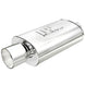 MagnaFlow muffler with tip, stainless steel, 14x5x8 inches, 2.25/4 inlet and outlet, automotive exhaust part.