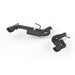MBRP black coated Chevrolet Camaro 2.5-inch axle back exhaust system with dual wall tips, fits 2016-2019 models, sporty design