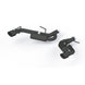 MBRP black coated Chevrolet Camaro 2.5-inch axle back exhaust system with dual wall tips, fits 2016-2019 models, sporty design