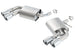 Borla axle back exhaust system for 2016 Chevy Camaro V6, rear section with polished metal tips and custom fit design.