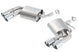 Borla axle back exhaust system for 2016 Chevy Camaro V6, rear section with polished metal tips and custom fit design.