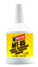 Red Line 75W85 MT-85 gear oil quart bottle with red and white label, suitable for automotive transmissions and gear systems.