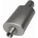 MagnaFlow stainless steel muffler with tip, 14x5x8 inches, featuring dual outlet, automotive exhaust part.