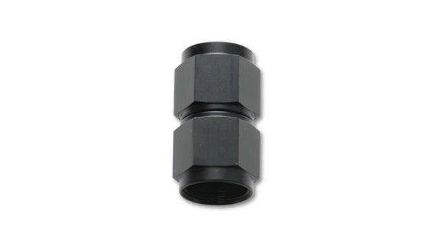Vibrant 3AN Female Union Adapter fitting, AN to AN, used for high-performance automotive fluid connections.