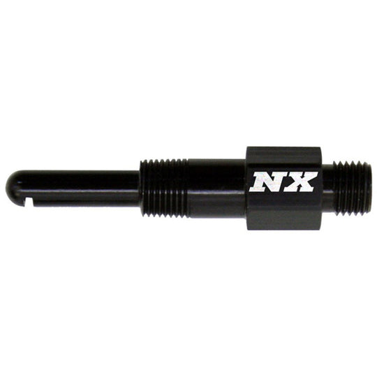 Nitrous Express single discharge dry nozzle with 1/8 NPT fitting, designed for nitrous oxide systems, visible in the image.