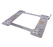 Pair of NRG seat brackets for 92-99 BMW E36 coupe, sturdy metal frames designed for secure seat mounting.