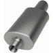 MagnaFlow muffler with chrome tip, rectangular shape, model RS 14X5X8, 2.25/4 inch inlet and outlet, automotive exhaust component
