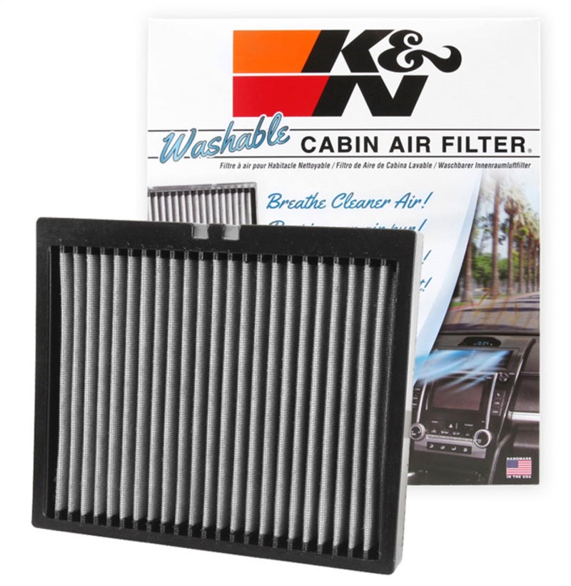 K&N Engineering cabin air filter for Chevy Cruze 2011-2015 and Cadillac SRX 2011-2016, clean and fresh air filtration.