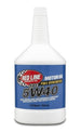 Red Line 5W40 motor oil quart bottle with red and black label and cap, designed for automotive engine lubrication.