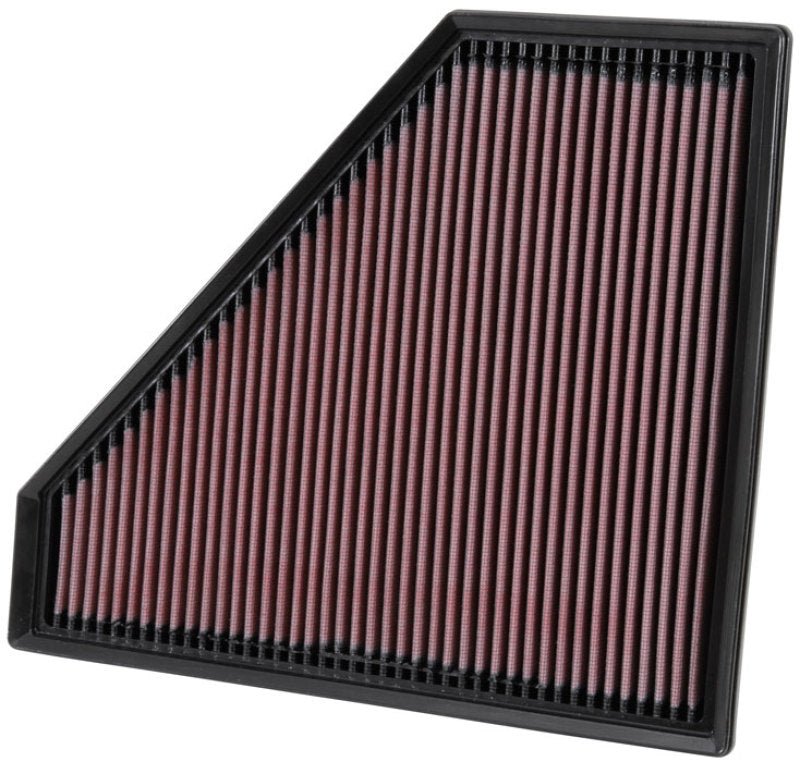 K&N Engineering replacement panel air filter for 2013-2014 Cadillac ATS, drop-in design, measuring 12.313" L x 10.313" W x 1.188" H