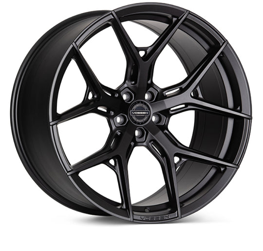 Vossen HF-5 20-inch forged wheel in matte gunmetal with 5x120 bolt pattern, 9-inch width, and ET35 offset.