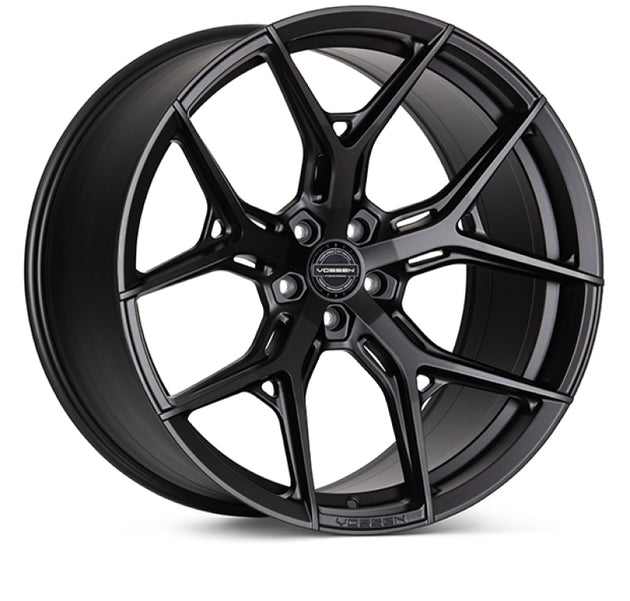 Vossen HF-5 20-inch forged wheel in matte gunmetal with 5x120 bolt pattern, 9-inch width, and ET35 offset.